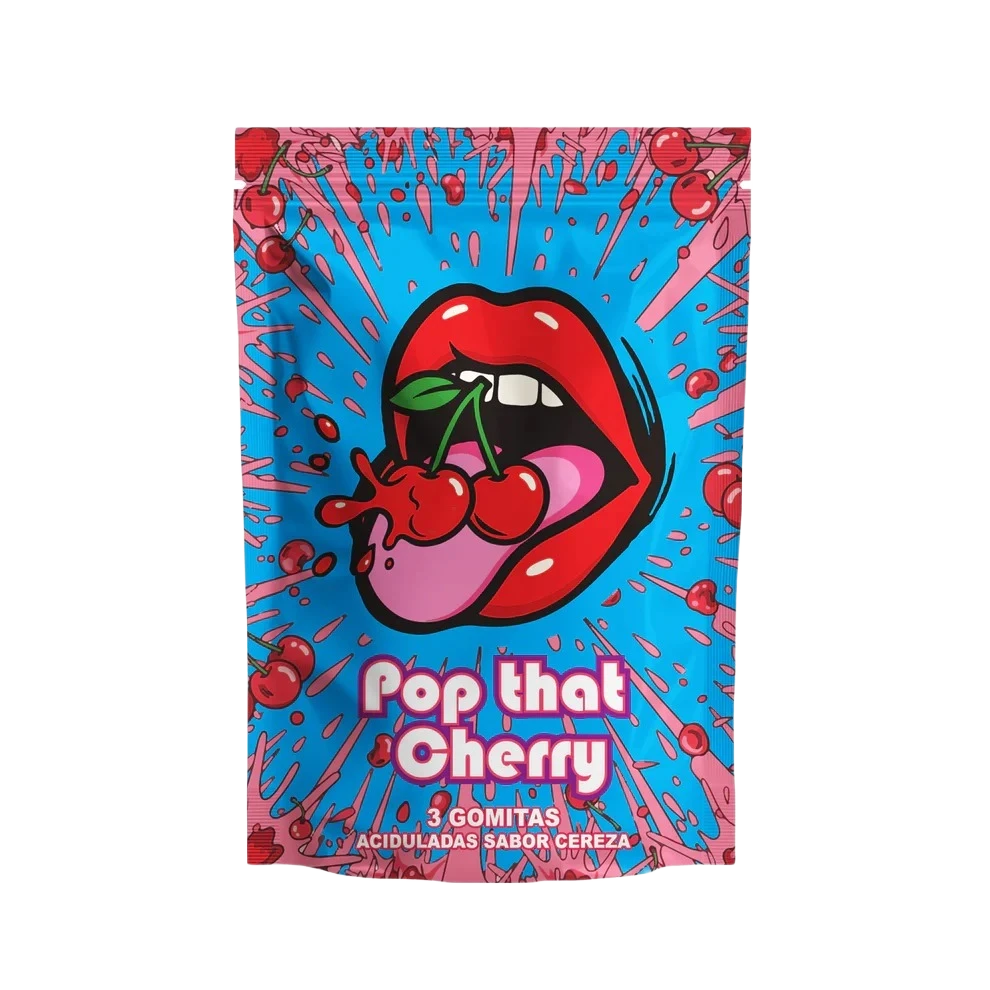 Pop that Cherry: Gomitas Aciduladas (THC + HHC + THC-P) – 3 Piezas