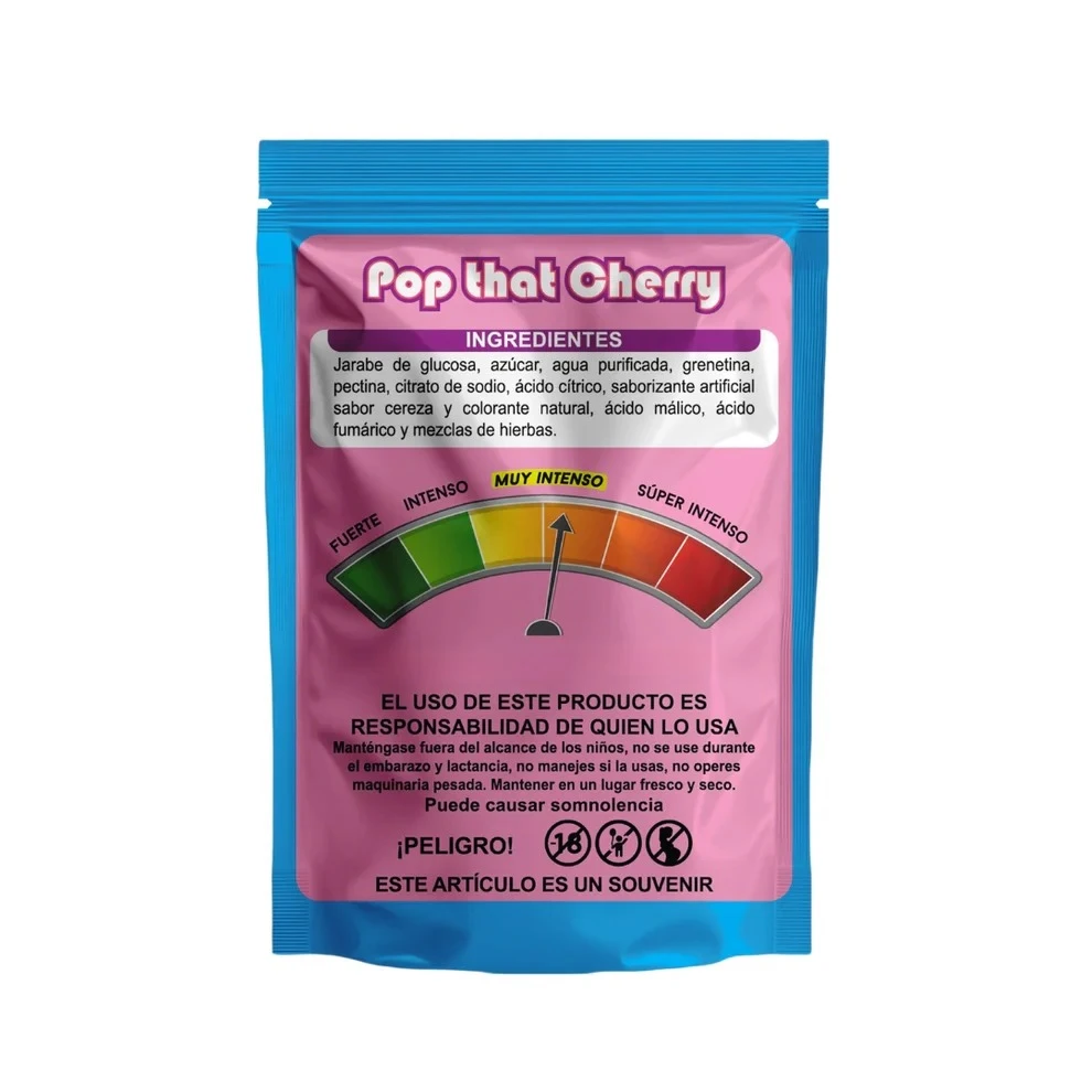 Pop that Cherry: Gomitas Aciduladas (THC + HHC + THC-P) – 3 Piezas - Imagen 2